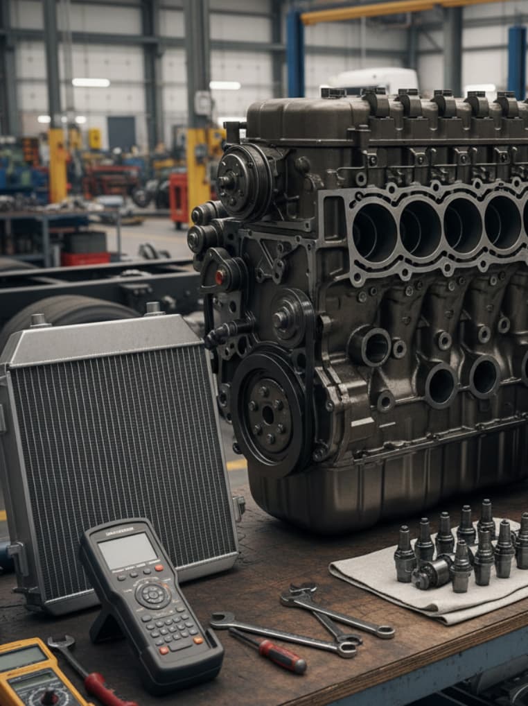 Engine diagnostics at Amg Mobile Truck and Auto
